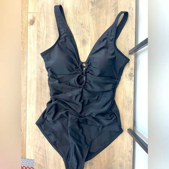 Time and Tru Other - Black One-Piece Swimsuit